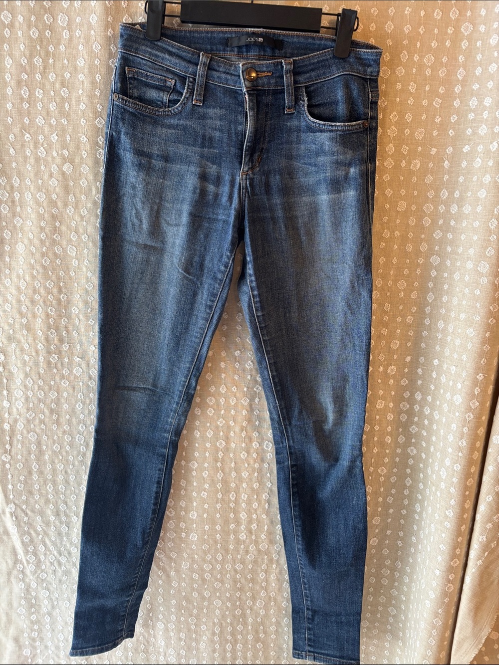 Joe's Jeans Dark Blue Skinny Mid-Rise Stretch Jeans